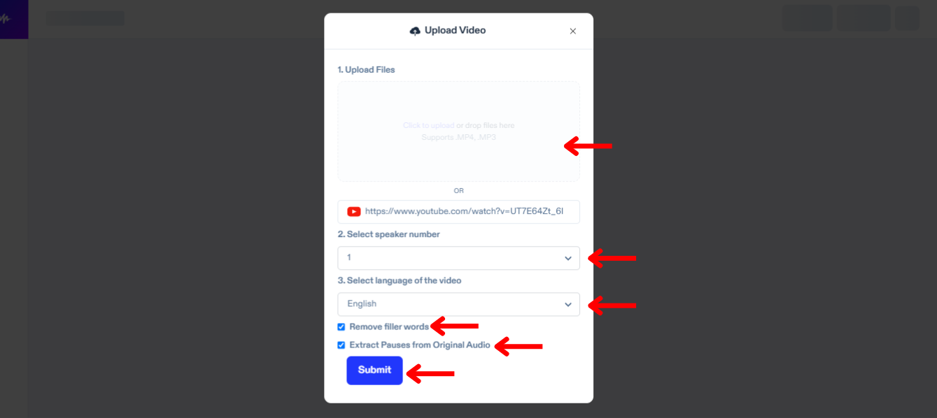 Upload Video File on Speechify Dubbing